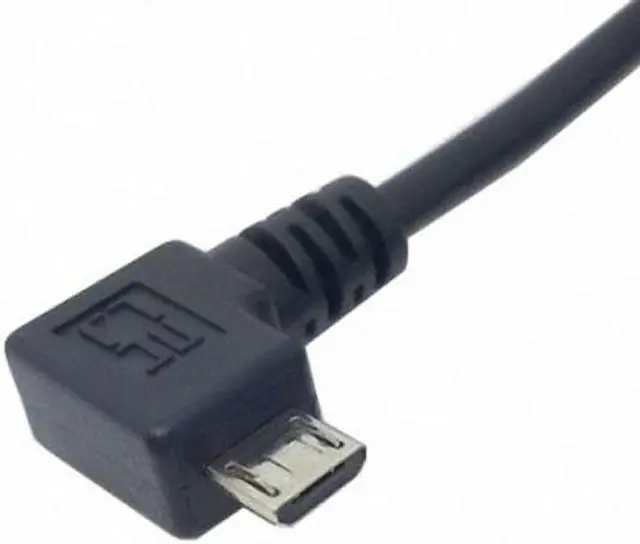 Alt view image 5 of 5 - CY Left Angled 90 Degree Micro USB OTG to Standard B Type Printer Scanner Hard Disk Cable 60cm U2-203-LE-0.6M