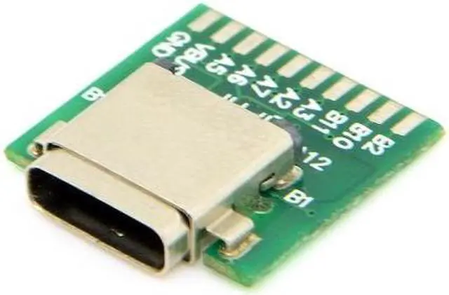 Alt view image 4 of 7 - CHENYANG DIY 24pin USB 3.1 Type C Male & Female Plug & Socket Connector SMT type with PC Board 1 set