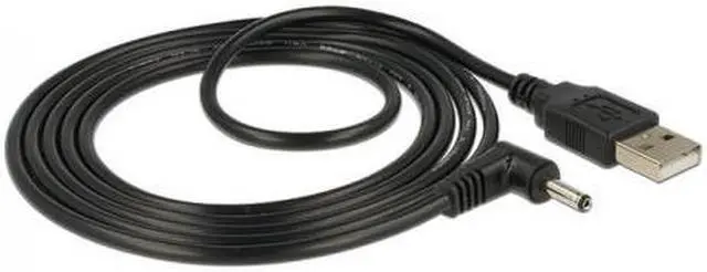 Alt view image 3 of 4 - Cablecc USB 2.0 Male to Right Angled 90 Degree 3.5mm 1.35mm DC power Plug Barrel 5v Cable 80cm
