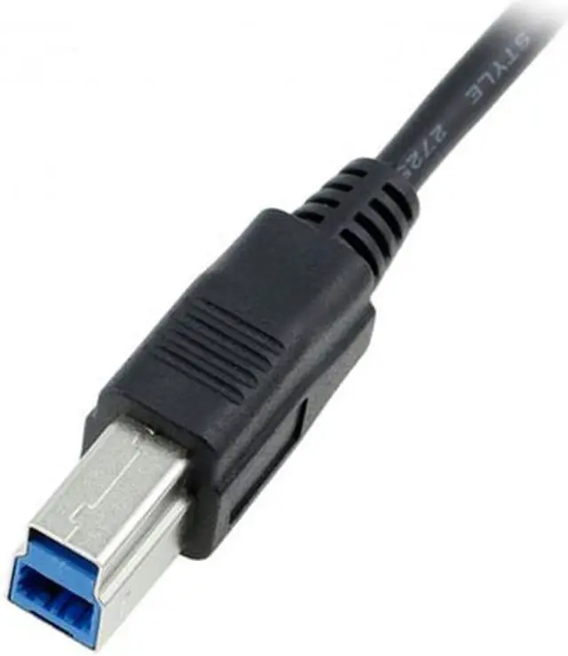 Alt view image 2 of 4 - CHENYANG USB-C USB 3.1 Type C Male Connector to USB Standard B Male Data Cable for Apple Macbook & Laptop Black UC-225-BK