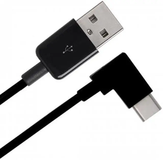 Alt view image 3 of 5 - Cablecc 20cm Right Angled Type C USB-C to USB 2.0 Cable 90 Degree Connector for Tablet  & Mobile Phone