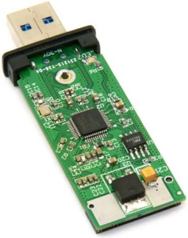 Alt view image 4 of 6 - CHENYANG 42mm NGFF M2 SSD  to USB 3.0 External PCBA Conveter Adapter Card Flash Disk Type with Black Case