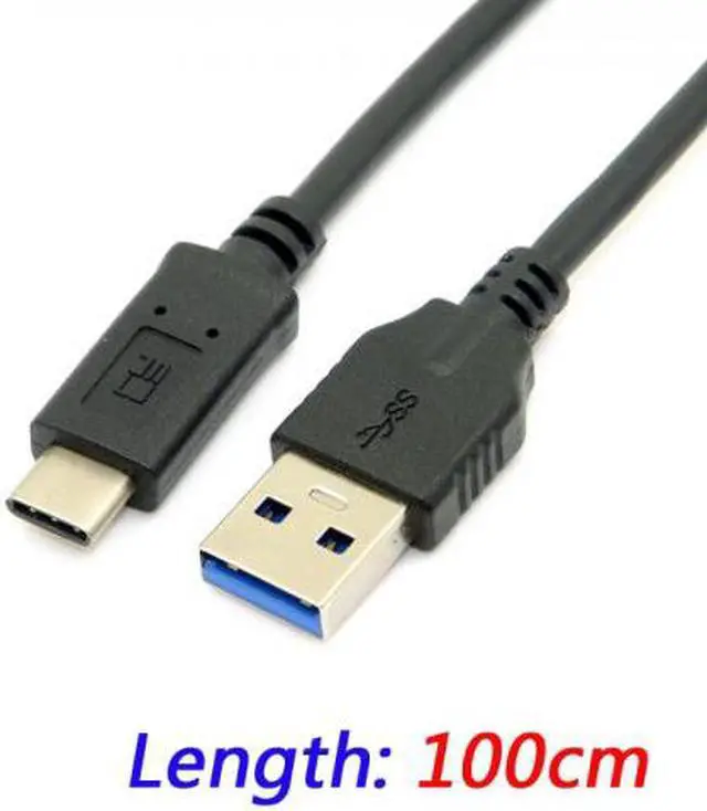 Alt view image 2 of 5 - Cablecc Reversible Design USB 3.0 3.1 Type C Male Connector to Standard Type A Male Data Cable for Nokia N1 Tablet &Mobile Phone UC-199-BK-1.0M