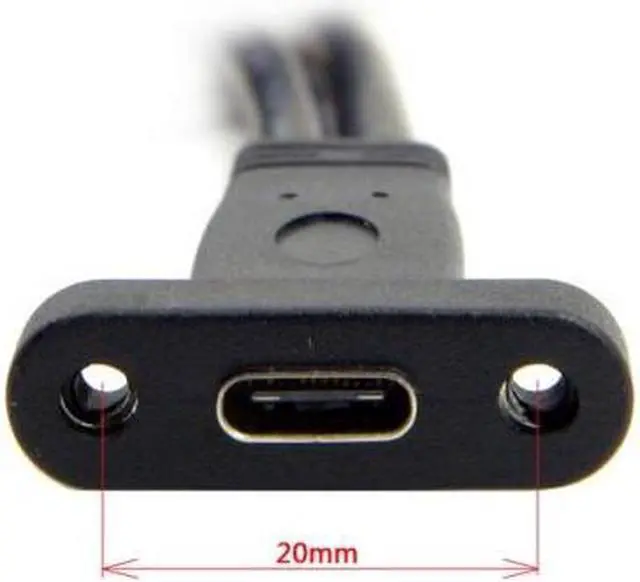Alt view image 5 of 6 - Cablecc Single Port USB 3.1 Type C USB-C Female to USB 3.0 Motherboard 19pin Header Cable 40cm UC-365-0.4M