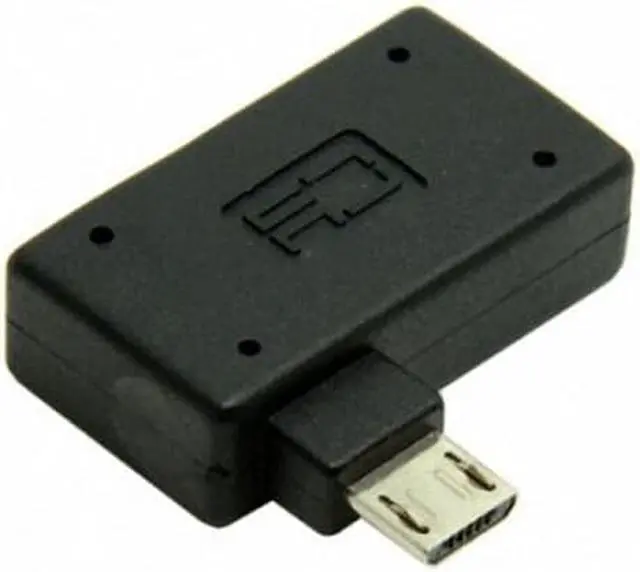 Alt view image 6 of 7 - CHENYANG 90 Degree Left Angled Micro USB 2.0 OTG Host Adapter with USB Power for Galaxy S3 S4 S5 Note2 Note3 Cell Phone & Tablet