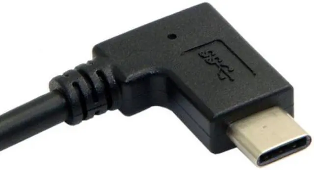 Alt view image 2 of 6 - CY Reversible USB 3.1 USB-C Angled to 90 Degree Down Angled A Male Data Cable for Macbook & Tablet & Mobile Phone UC-349-DN