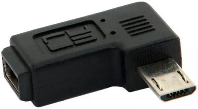 Alt view image 2 of 5 - Cablecc 90 degree right angled MINI USB Female to MICRO USB Male Data sypc power ADAPTER