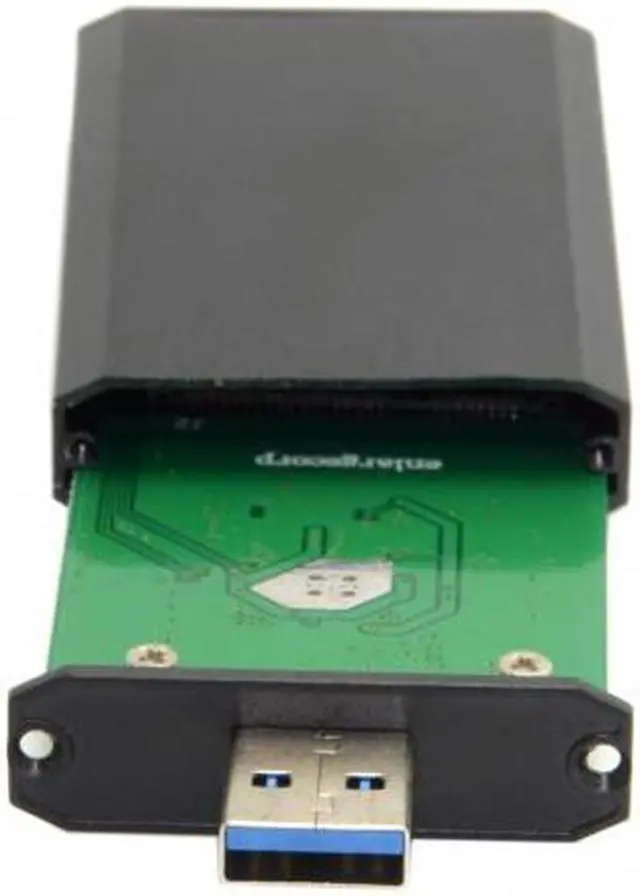 Alt view image 5 of 7 - CHENYANG Mini PCI-E mSATA to USB 3.0 External SSD PCBA Conveter Adapter Pen Driver Card with Case