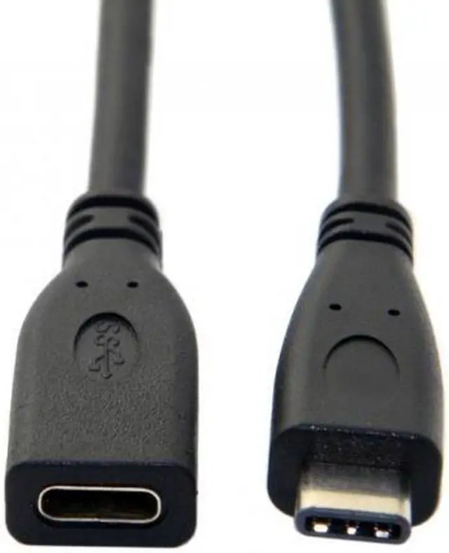 Alt view image 3 of 5 - CHENYANG USB-C USB 3.1 Type C Male to Female Extension Data Cable for Laptop & Macbook Tablet Mobile Phone 2m UC-218-BK-2.0M