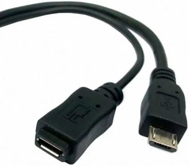 Alt view image 5 of 5 - Cablecc Black Color Micro USB 2.0 OTG Host Flash Disk Cable with Micro USB power  for Galaxy S3 i9300 S4 i9500 Note2 N7100 Note3 N9000 & S5 i9600