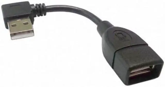 Alt view image 2 of 2 - Cablecc 480M USB 2.0 Left Angled 90 degree A type male to Female extension cable 10cm