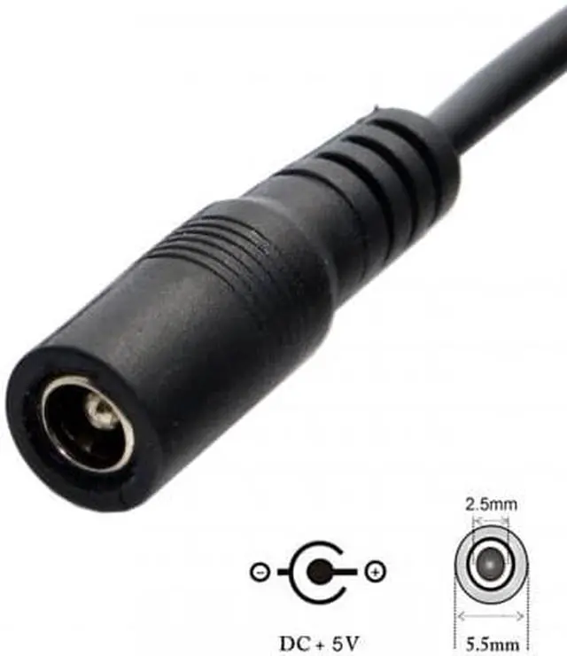 Alt view image 5 of 5 - Cablecc USB 3.1 Type C USB-C to DC 5.5*2.5mm Power Jack Extension Charge Cable for Macbook Cell Phone Tablet UC-233