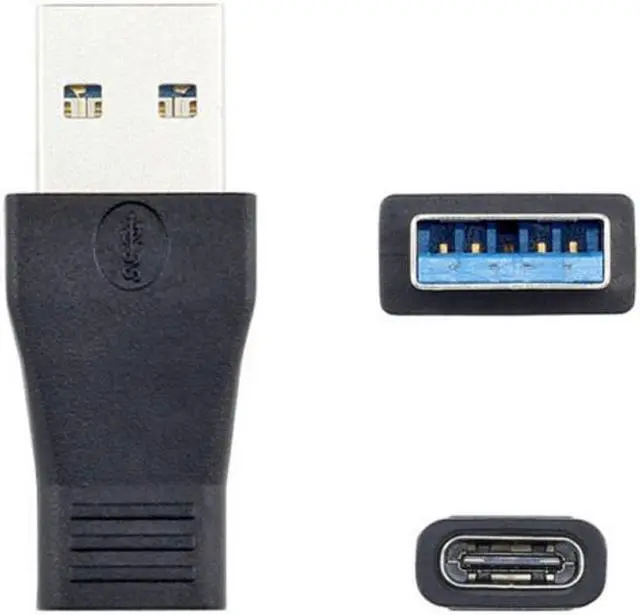 Alt view image 2 of 5 - CY USB-C USB 3.1 Type C Female to USB 3.0 A Male Data Adapter for Macbook Tablet Mobile Phone UC-357-BK