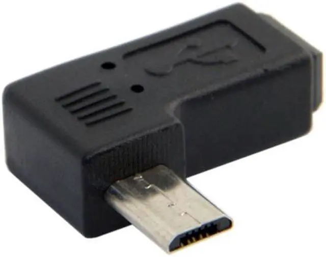 Alt view image 4 of 5 - Cablecc 90 degree right angled MINI USB Female to MICRO USB Male Data sypc power ADAPTER