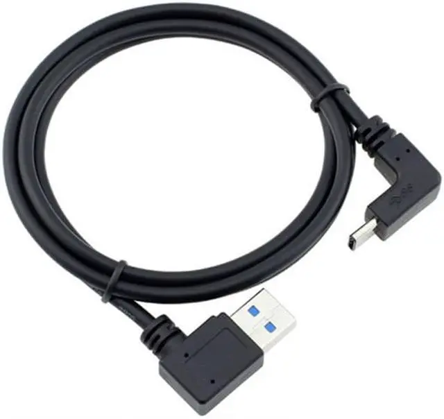 Alt view image 4 of 4 - CHENYANG USB 3.1 USB-C Up & Down Angled to 90 Degree Right Angled A Male Data Cable for Macbook & Tablet & Phone UC-298-RI