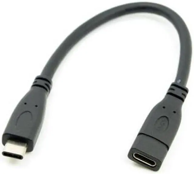 Alt view image 2 of 5 - Cablecc USB-C USB 3.1 Type C Male to Female Extension Data Cable for 12 inch Macbook Tablet & Cell Phone UC-363-BK