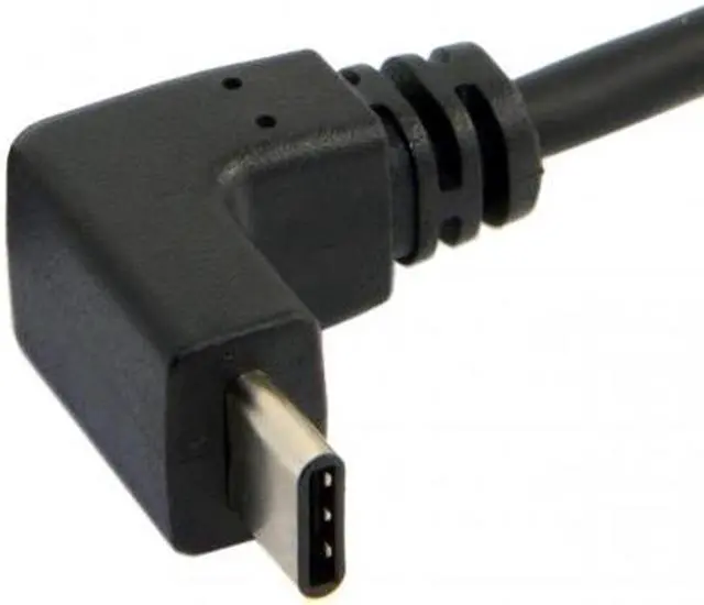Alt view image 2 of 5 - CHENYANG USB 3.1 USB-C Up & Down Angled to 90 Degree Down Angled A Male Data Cable for Macbook & Tablet & Phone UC-298-DN