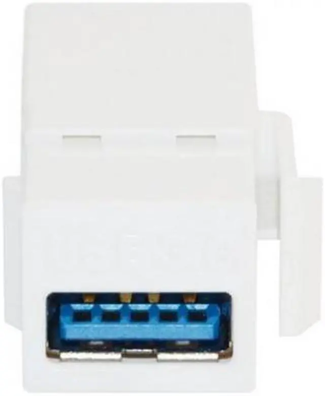 Alt view image 4 of 4 - Cablecc USB 3.0 A Female to A Female Extension Keystone Jack Coupler Adapter for Wall Plate Panel USB Cable