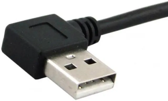 Alt view image 2 of 4 - CHENYANG 480M USB 2.0 Left Angled 90 degree A type male to Female extension cable 40cm