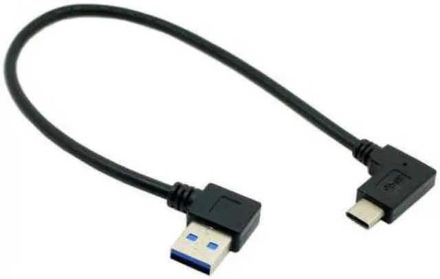Alt view image 5 of 5 - Cablecc Reversible USB 3.1 USB-C Angled to 90 Degree Left Angled A Male Data Cable for Macbook & Tablet & Mobile Phone UC-349-LE