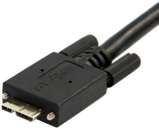 Alt view image 3 of 5 - Cablecc 15ft 5m USB 3.0 A type Cable Male to Micro USB 3.0 B Male with Mount Panel Screws for Hard Disk Mobile Phone