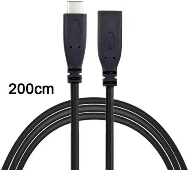 Main image of CHENYANG USB-C USB 3.1 Type C Male to Female Extension Data Cable for Laptop & Macbook Tablet Mobile Phone 2m UC-218-BK-2.0M