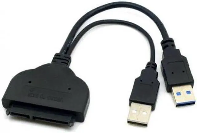 Alt view image 4 of 5 - Cablecc 1set USB 3.0 to SATA 22Pin & SATA to Micro SATA Adapter for 1.8" 2.5" Hard Disk Driver With Extral USB Power Cable