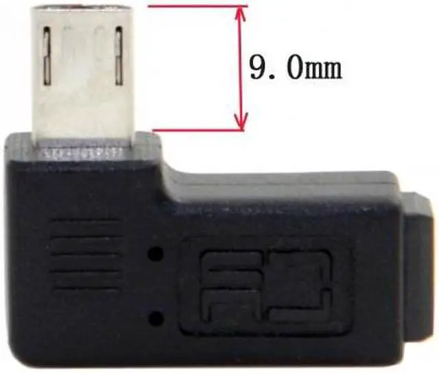 Alt view image 5 of 5 - Cablecc 90 degree right angled MINI USB Female to MICRO USB Male Data sypc power ADAPTER
