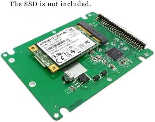Alt view image 7 of 7 - Cablecc  mSATA mini PCI-E SATA SSD to 2.5 inch IDE 44pin Notebook Laptop hard disk case Enclosure White