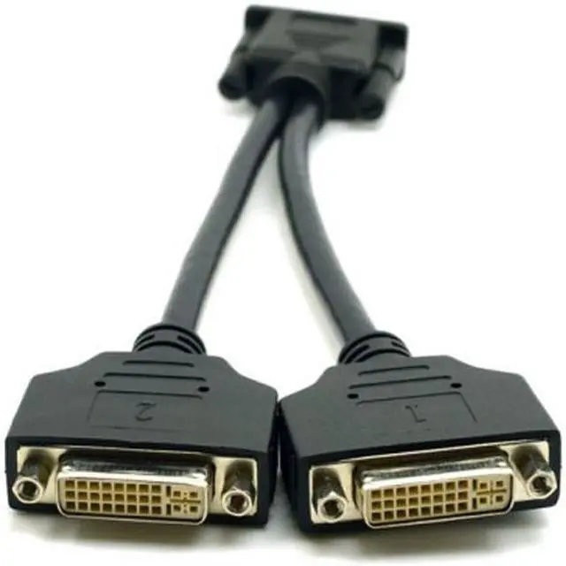 Main image of Jimier DMS-59 Male to Dual DVI 24+5 Female Female Splitter Extension Cable for Graphics Cards & Monitor DV-033-BK