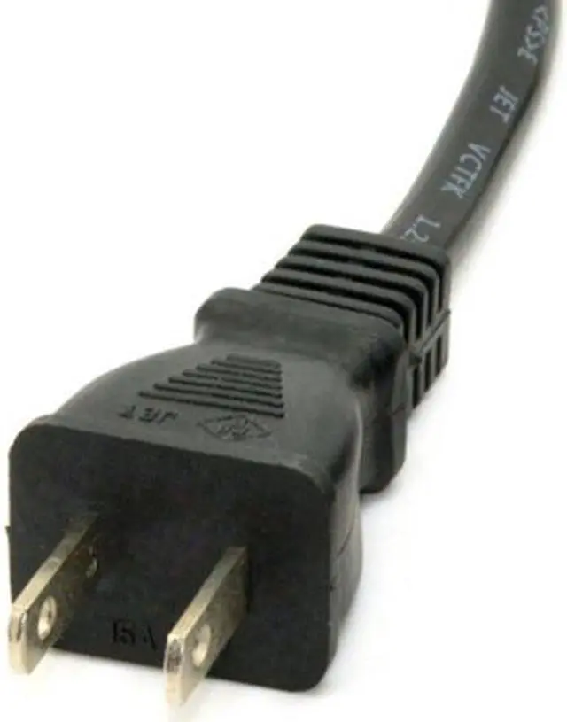 Alt view image 4 of 6 - Cablecc  USA Outlet Saver Power Extension Cord Cable 2-prong 2 Outlets  for NEMA 1-15P to NEMA 1-15R 50cm
