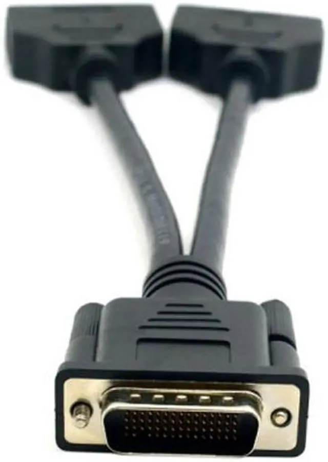 Alt view image 3 of 4 - Jimier DMS-59 Male to Dual DVI 24+5 Female Female Splitter Extension Cable for Graphics Cards & Monitor DV-033-BK