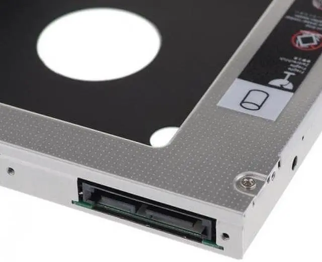 Alt view image 4 of 7 - Cablecc  SATA 22pin HDD HD Hard Disk Drive Caddy Case for 12.7mm Universal Laptop CD / DVD-ROM Optical Bay