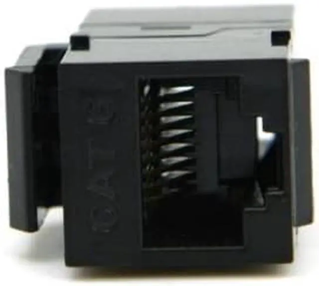 Alt view image 5 of 5 - Cablecc UTP CAT6 Keystone Coupler RJ45 Female to Female UTP CAT6 Keystone inline Coupler Black