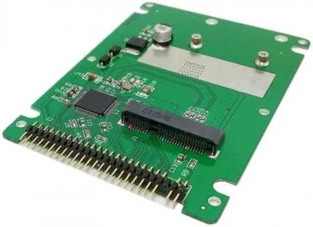 Alt view image 4 of 7 - Cablecc  mSATA mini PCI-E SATA SSD to 2.5 inch IDE 44pin Notebook Laptop hard disk case Enclosure White