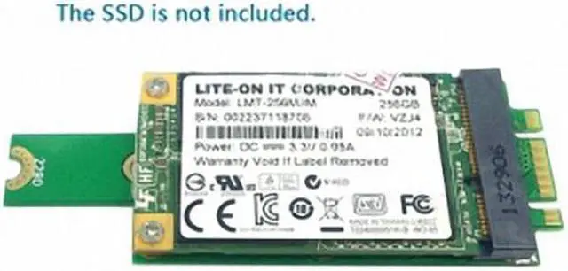 Alt view image 7 of 7 - Cablecc  M.2 NGFF PCI-E 2 LANE Golden Finger Pin to 50mm Mini-PCIE mSATA 18+8 SSD Hard Disk PCBA