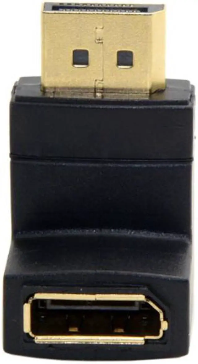 Alt view image 2 of 5 - CY Down Angled 90 Degree DisplayPort Male to Female Extension Adapter DP-086-DN