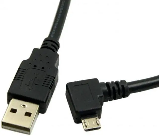 Alt view image 5 of 6 - Cablecc 3m Left Angled 90 Degree Micro USB Male to USB 2.0 Data Charge Cable for Cell Phone & Tablet