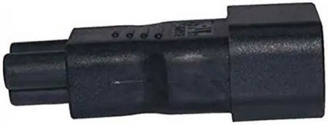 Alt view image 3 of 6 - Cablecc  IEC 320 Adapter 3 Poles Socket C14 to Cloverleaf Plug Micky C5 Straight Extension Power Adapter