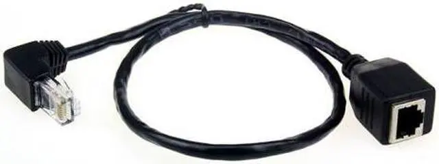 Main image of CHENYANG  Down Angled 90 Degree 8P8C FTP STP UTP Cat 5e Male to Female Lan Ethernet Network Extension Cable 50cm