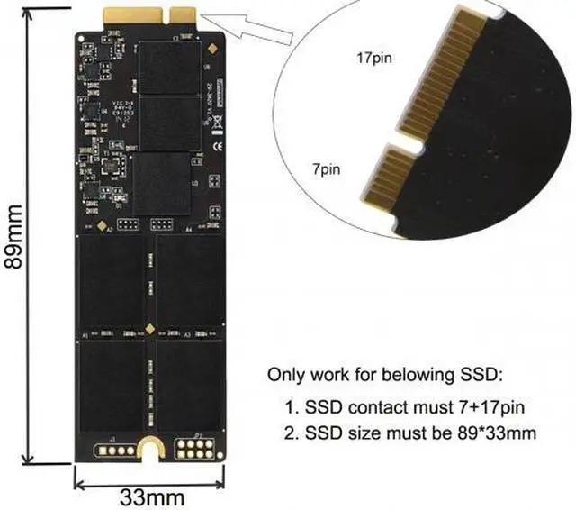 Alt view image 7 of 7 - Cablecc  2.5" SATA 22pin to Macbook A1425 A1398 MC975 MC976 MD212 MD213 ME662 ME664 ME665 SSD hard disk case Enclosure White