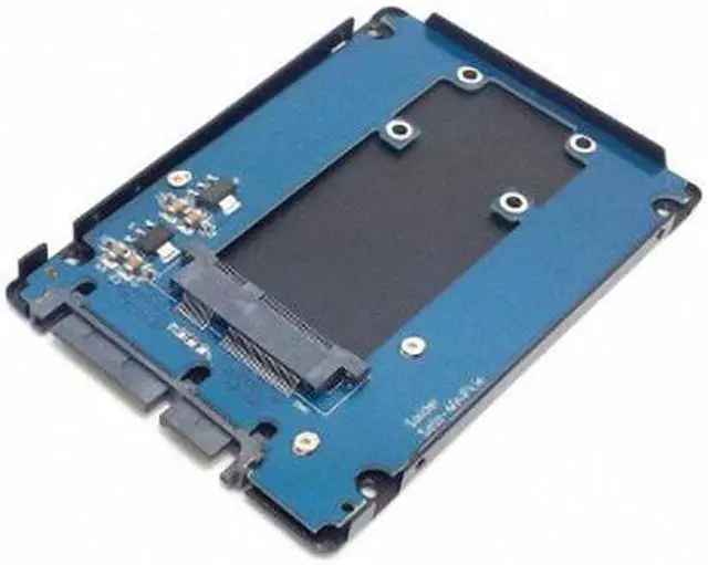 Alt view image 2 of 5 - CHENYANG  Mini PCI-E mSATA SSD to 2.5" SATA Hard Disk Enclosure Case Adapter Aluminum Alloy Shell Black