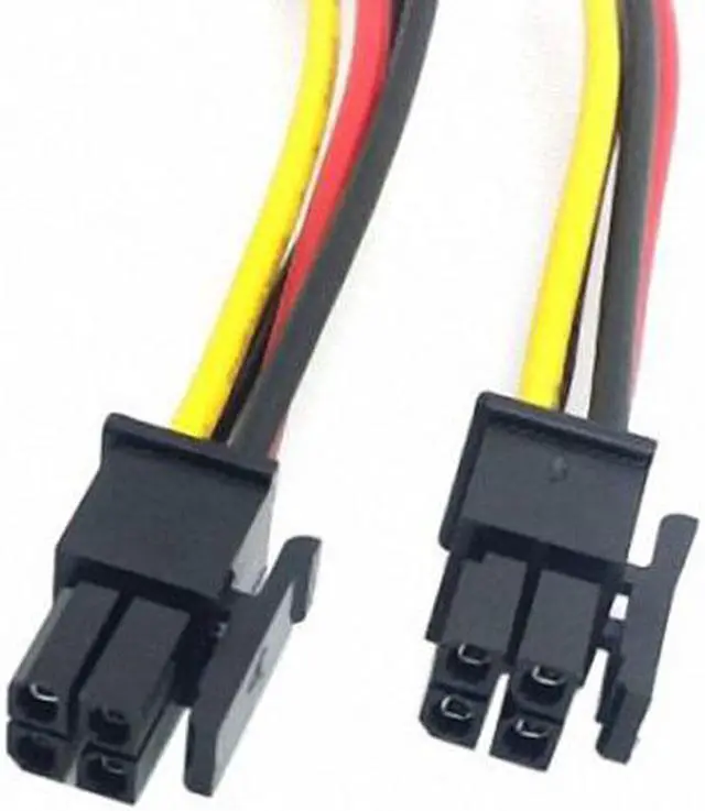 Alt view image 2 of 5 - Cablecc  ATX Molex Micro Fit Connector 4Pin Male to Male Power Cable 60cm