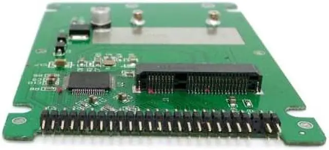 Alt view image 5 of 7 - Cablecc  mSATA mini PCI-E SATA SSD to 2.5 inch IDE 44pin Notebook Laptop hard disk case Enclosure White