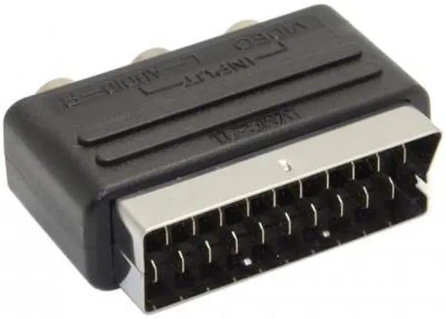 Alt view image 3 of 6 - Cablecc Audio Video Composite 3 RCA AV to Scart 21pin Adapter for  Microsoft Xbox & Europe HDTV
