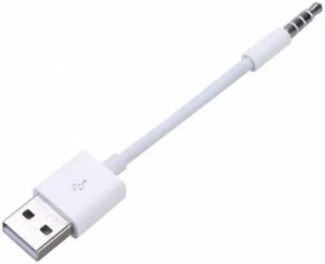 Alt view image 3 of 6 - CHENYANG  3.5mm Male Audio AUX to USB 2.0 A Male adapter Charge Cable for Apple iPod Shuffle 4th Gen