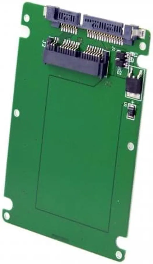 Alt view image 5 of 7 - Cablecc  1.8" Micro SATA 16pin SSD to 2.5" SATA 22pin 7+15 hard disk case Enclosure White 7mm height