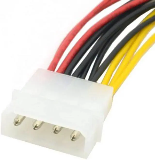 Alt view image 3 of 4 - Cablecc  IDE 4 Pin Male to 3 IDE Female Y Type Splitter Power supply Extension Cable 10cm for Hard Disk