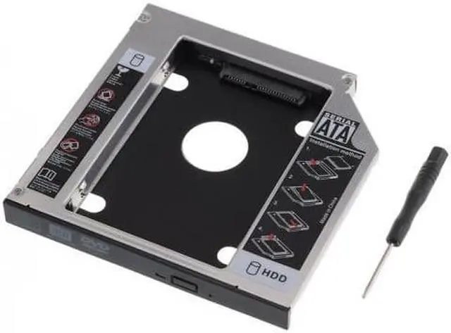 Alt view image 5 of 7 - Cablecc  SATA 22pin HDD HD Hard Disk Drive Caddy Case for 12.7mm Universal Laptop CD / DVD-ROM Optical Bay