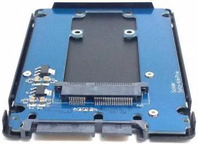 Alt view image 4 of 5 - CHENYANG  Mini PCI-E mSATA SSD to 2.5" SATA Hard Disk Enclosure Case Adapter Aluminum Alloy Shell Black